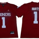 men's & youth Oklahoma Sooners 1 Jalen Hurts Jersey Red College Football Limited Player Game
