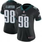 women's Philadelphia Eagles 98 Jalen Carter Jersey Black F.U.S.E. Limited Football Player Team Game