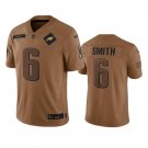 men's & youth Philadelphia Eagles 6 DeVonta Smith Jersey 2023 Brown Salute To Service FUSE Football