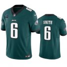 men's & kids Philadelphia Eagles 6 DeVonta Smith Jersey Green F.U.S.E. with C Patch Limited Football