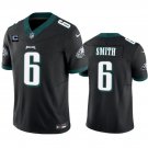 men's & kids Philadelphia Eagles 6 DeVonta Smith Jersey Black F.U.S.E. with C Patch Limited Football