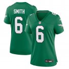 women's Philadelphia Eagles 6 DeVonta Smith Jersey Green Alternate F.U.S.E. Limited Football Game