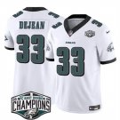men's & kids Philadelphia Eagles 33 Cooper DeJean Jersey White 2024 Champions F.U.S.E. Football Game