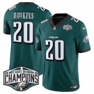 men's & kids Philadelphia Eagles 20 Brian Dawkins Jersey Green 2024 Champions FUSE Football Retired