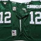 men's & youth Philadelphia Eagles 12 Randall Cunningham Jersey Green Throwback M&N Football Retired