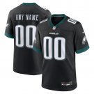 men's & kids Philadelphia Eagles 00 Custom name number Jersey Black F.U.S.E Limited Football Game