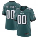 men's & kids Philadelphia Eagles 00 Custom name number Jersey Green F.U.S.E Limited Football Game