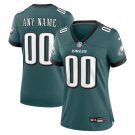 women's Philadelphia Eagles 00 Custom name number Jersey Green F.U.S.E Limited Football Player Game