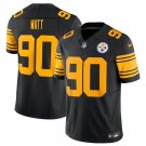 men's & kids Pittsburgh Steelers 90 T.J. Watt Jersey Black Color Rush F.U.S.E Limited Football Game
