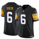 men's & kids Pittsburgh Steelers 6 Patrick Queen Jersey Black Alternate FUSE Limited Football Game
