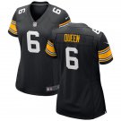 women's Pittsburgh Steelers 6 Patrick Queen Jersey Black Alternate F.U.S.E Limited Football Game