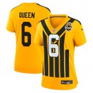 women's Pittsburgh Steelers 6 Patrick Queen Jersey Gold 1933 F.U.S.E Throwback Football Player Game