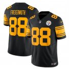 men's & kids Pittsburgh Steelers 88 Pat Freiermuth Jersey Black Color Rush F.U.S.E Football Game