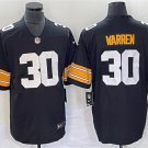men's & kids Pittsburgh Steelers 30 Jaylen Warren Jersey Black Alternate FUSE Limited Football Game