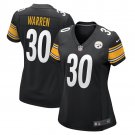 women's Pittsburgh Steelers 30 Jaylen Warren Jersey Black FUSE Limited Football Player Team Game