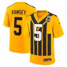 men's & kids Pittsburgh Steelers 5 Jalen Ramsey Jersey Gold 1933 F.U.S.E Throwback Football Game