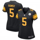 women's Pittsburgh Steelers 5 Jalen Ramsey Jersey Black Color Rush F.U.S.E Limited Football Game
