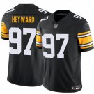 men's & kids Pittsburgh Steelers 97 Cameron Heyward Jersey Black Alternate F.U.S.E Football Game