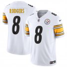 men's & kids Pittsburgh Steelers 8 Aaron Rodgers Jersey White F.U.S.E Limited Football Player Game