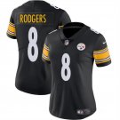 women's Pittsburgh Steelers 8 Aaron Rodgers Jersey Black F.U.S.E Limited Football Player Team Game
