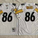 men's & youth Pittsburgh Steelers 86 Hines Ward Jersey White Throwback M&N Football Retired Player