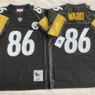 men's & youth Pittsburgh Steelers 86 Hines Ward Jersey Black Throwback M&N Football Retired Player