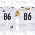 men's & youth Pittsburgh Steelers 86 Hines Ward Jersey White Throwback M&N Football Retired Player