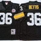 men's & youth Pittsburgh Steelers 36 Jerome Bettis Jersey Black Throwback M&N Football Retired
