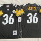 men's & youth Pittsburgh Steelers 36 Jerome Bettis Jersey Black Throwback M&N Football Retired