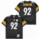 men's & youth Pittsburgh Steelers 92 James Harrison Jersey Black Throwback M&N Football Retired