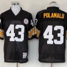 men's & youth Pittsburgh Steelers 43 Troy Polamalu Jersey Black Throwback M&N Football Retired