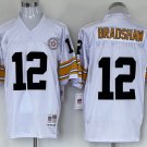men's & youth Pittsburgh Steelers 12 Terry Bradshaw Jersey White Throwback M&N Football Retired
