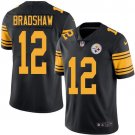 men's & kids Pittsburgh Steelers 12 Terry Bradshaw Jersey Black Color Rush Limited Football Retired