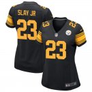 women's Pittsburgh Steelers 23 Darius Slay Jersey Black Color Rush Limited Football Player Game