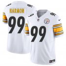 men's & kids Pittsburgh Steelers 99 Derrick Harmon Jersey White FUSE Limited Football Player Game