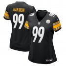 women's Pittsburgh Steelers 99 Derrick Harmon Jersey Black F.U.S.E Limited Football Player Team Game