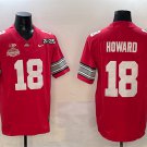 men's & youth Ohio State Buckeyes 18 Will Howard Jersey Red 2025 Final with Champions Patch