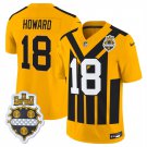 men's & kids Pittsburgh Steelers 18 Will Howard Jersey Gold 1933 F.U.S.E Throwback Football Game