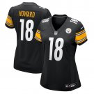 women's Pittsburgh Steelers 18 Will Howard Jersey Black F.U.S.E Limited Football Player Team Game
