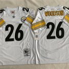 men's & youth Pittsburgh Steelers 26 Rod Woodson Jersey White Throwback M&N Football Retired