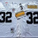 men's & youth Pittsburgh Steelers 32 Franco Harris Jersey White Throwback M&N Football Retired