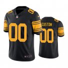 men's & kids Pittsburgh Steelers 00 Custom name number Jersey Black Color Rush Limited Football Game