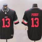men's & youth San Francisco 49ers 13 Brock Purdy Jersey Black F.U.S.E. Mexico Limited Football