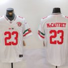 men's & youth San Francisco 49ers 23 Christian McCaffrey Jersey White F.U.S.E Mexico with 75th Patch