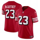 men's & kids San Francisco 49ers 23 Christian McCaffrey Jersey Red Alternate F.U.S.E Football Game