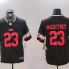 men's & youth San Francisco 49ers 23 Christian McCaffrey Jersey Black FUSE Mexico Limited Football