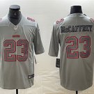 men's & youth San Francisco 49ers 23 Christian McCaffrey Jersey Gray Atmosphere Fashion Football
