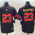 men's & youth San Francisco 49ers 23 Christian McCaffrey Jersey Black Red Gold Limited Football