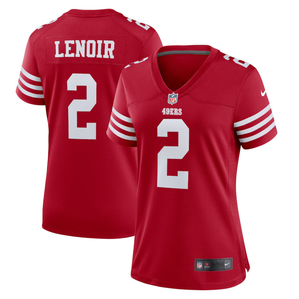 women's San Francisco 49ers 2 Deommodore Lenoir Jersey Red F.U.S.E Limited Football Player Game