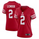 women's San Francisco 49ers 2 Deommodore Lenoir Jersey Red F.U.S.E Limited Football Player Game